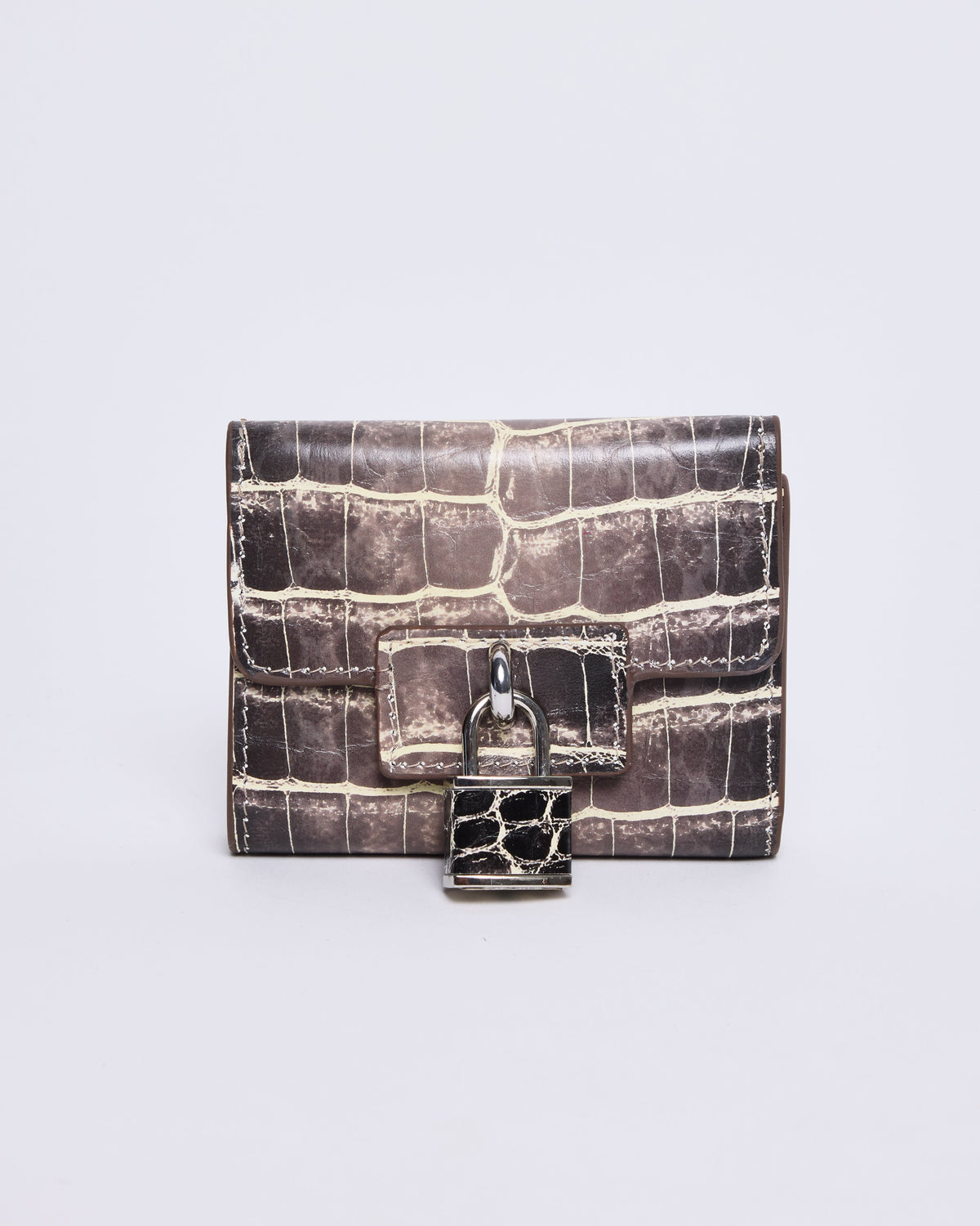 Brown Ombré Croc Wallet Designation Official