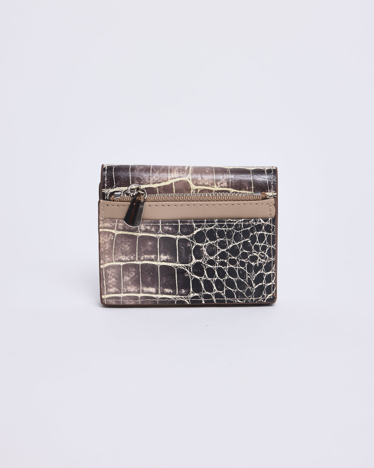 Brown Ombré Croc Wallet Designation Official