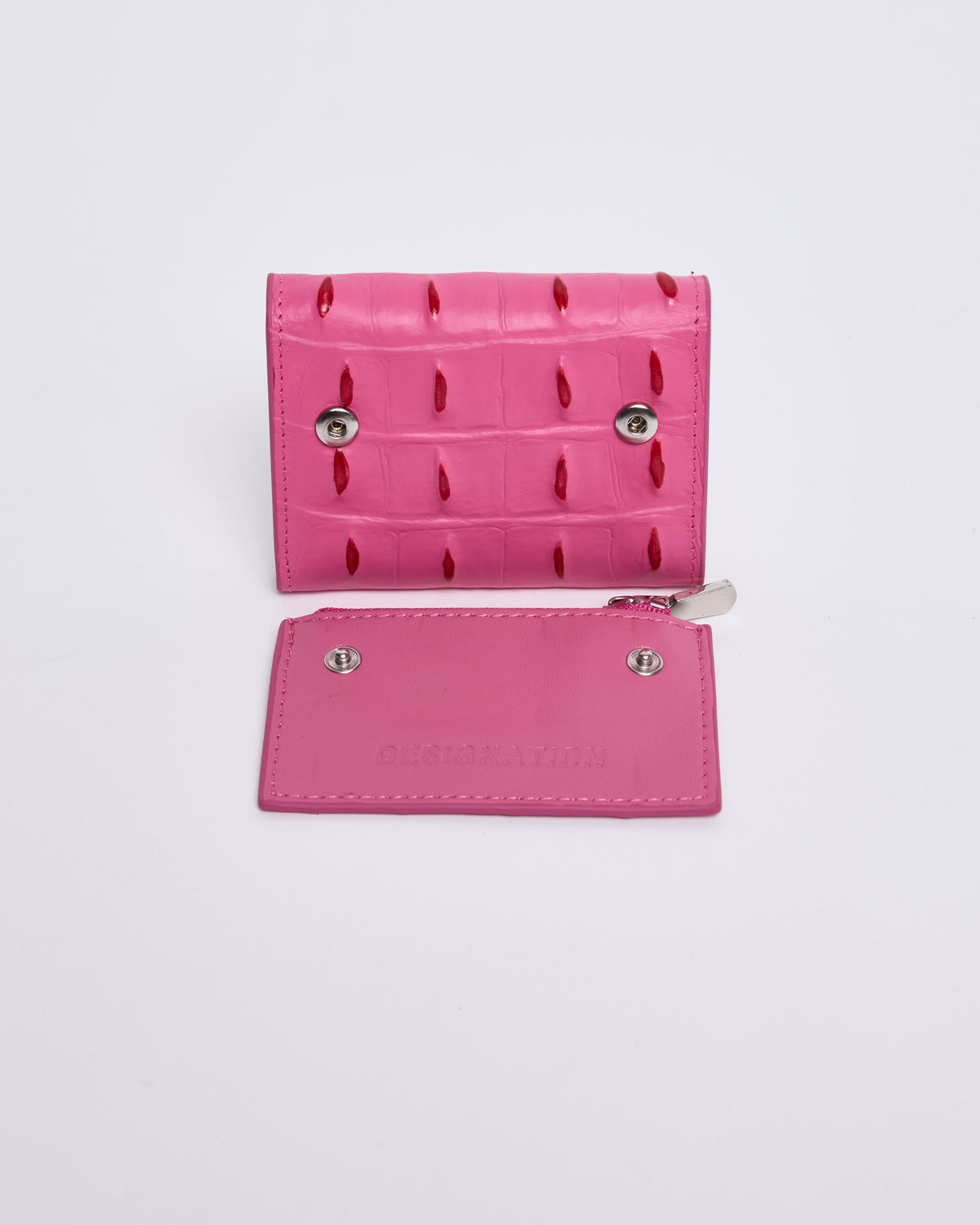 Pink Ombre Croc Wallet Designation Official