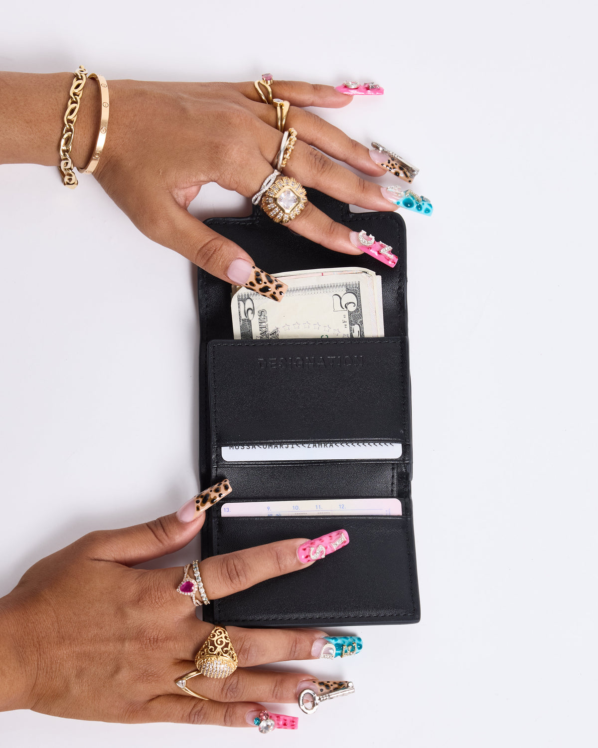 Leopard Print Fur Wallet Designation Official