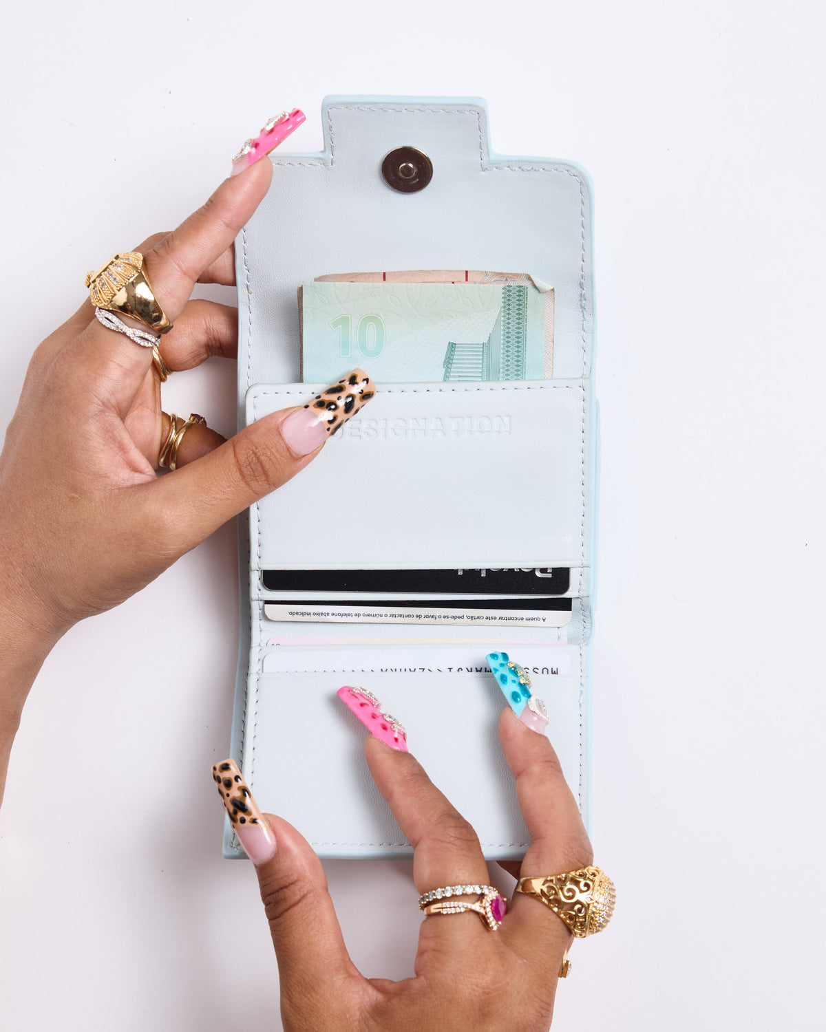 Icy Blue Croc Wallet Designation Official