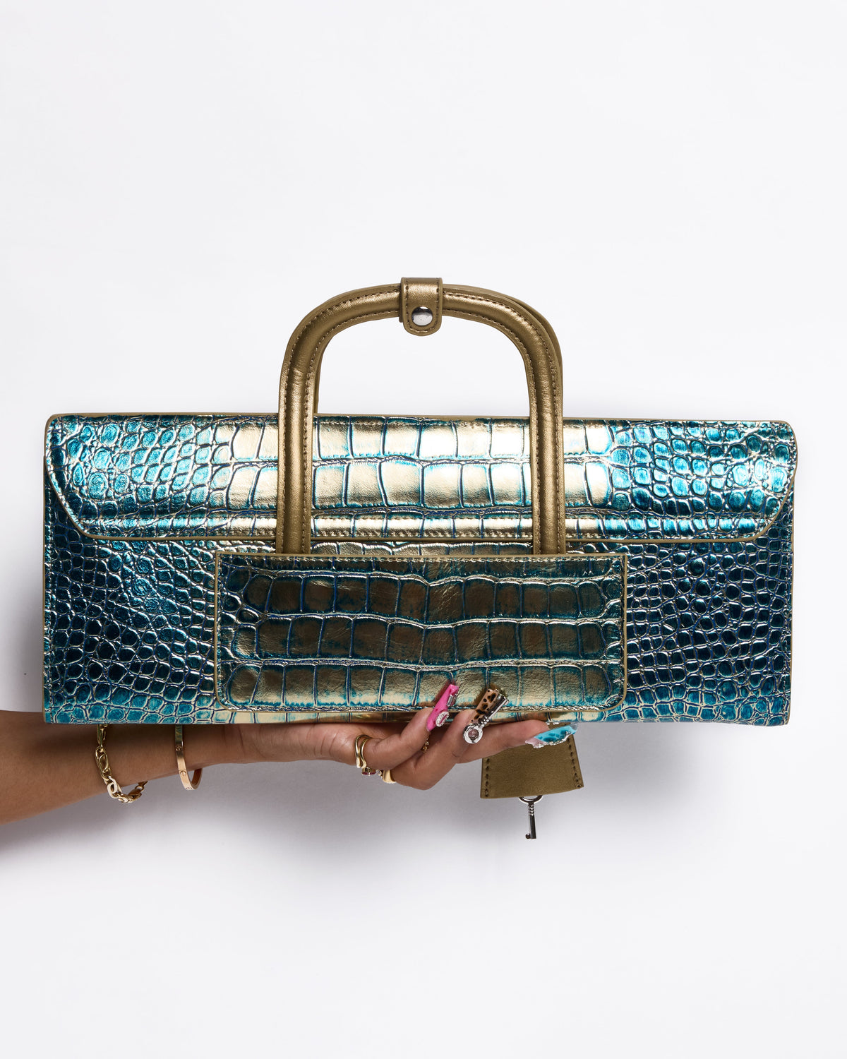 COMING SOON: Limited Edition Ombre Blue Gold New York Clutch Designation Official